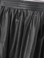 Religion Black Sophie Full Maxi Skirt In Faux Leather With Pockets - Image 5 of 5