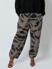 Religion Animal Helena Balloon Pants With Fitted Waistband And Elasticated Cuffs - Image 3 of 6