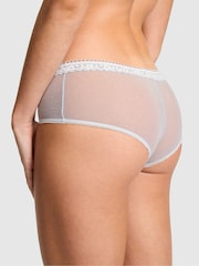 Victoria's Secret Pink Adrift Blue Cheeky Valerie Lace Mini Scoop  Knickers - Image 2 of 3