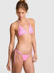 Victoria's Secret Pink Pink Lollipop Tie Side Bikini Bottoms - Image 1 of 2