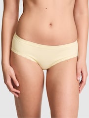 Victoria's Secret Pink Palest Yellow Hipster Seamless Ribbed Knickers - Image 1 of 2