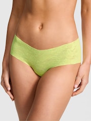 Victoria's Secret Pink Citron Yellow Cheeky No Show Lace Knickers - Image 1 of 2