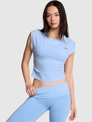 Victoria's Secret Pink Blue Dancer Cotton T-Shirt - Image 1 of 2
