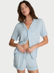 Victoria's Secret Celestial Blue Modal Short Pyjamas Set - Image 1 of 2