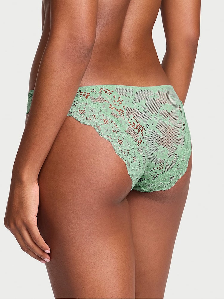Victoria's Secret Spearmint Green Bikini Lace Knicker - Image 2 of 2