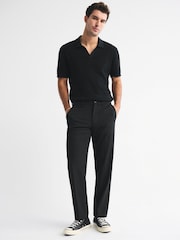 Abercrombie & Fitch Black Relaxed Straight Trousers - Image 1 of 7