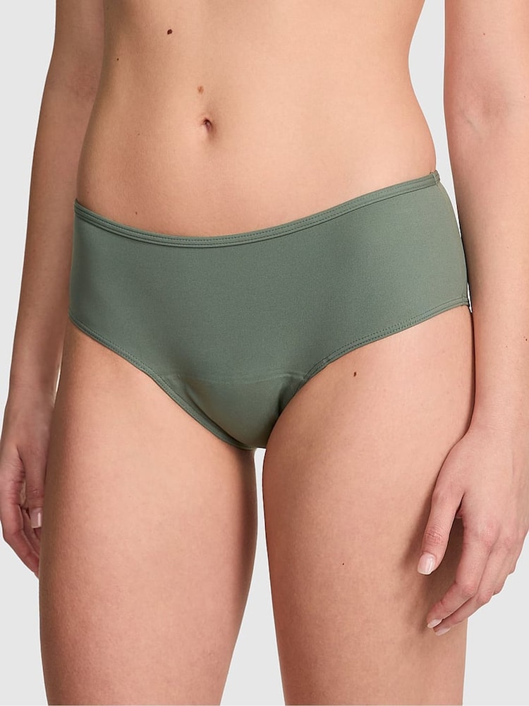 Victoria's Secret Pink Faded Sage Green Hipster Period Knickers - Image 1 of 2