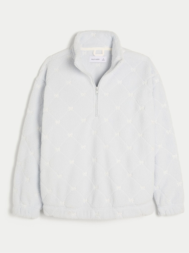 Hollister Gilly Hicks Embroidered Full Zip Sweatshirt - Image 1 of 2 Hollister Gilly Hicks Embroidered Full Zip Sweatshirt - Image 1 of 2
