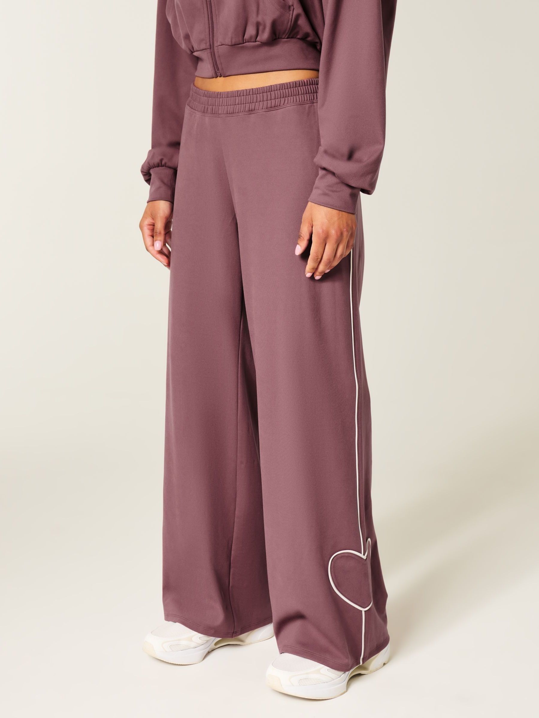 Buy Hollister Brown Gilly Hicks Heart Baggy Joggers from Next USA