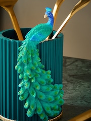 Blue Peacock Utensil Pot - Image 3 of 4