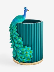 Blue Peacock Utensil Pot - Image 4 of 4