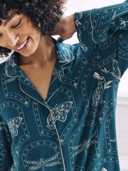Chelsea Peers Green TENCEL™ Modal Twilight Glade Print Nightshirt - Image 3 of 6