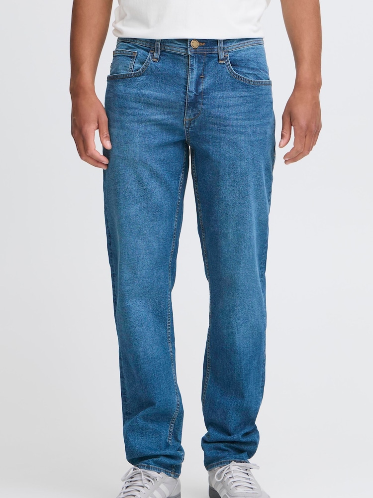 Blend Blue Straight Stretch Denim Jeans - Image 1 of 5 Blend Blue Straight Stretch Denim Jeans - Image 1 of 5