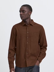 Blend Brown Casual Long Sleeve Shirt - Image 1 of 5