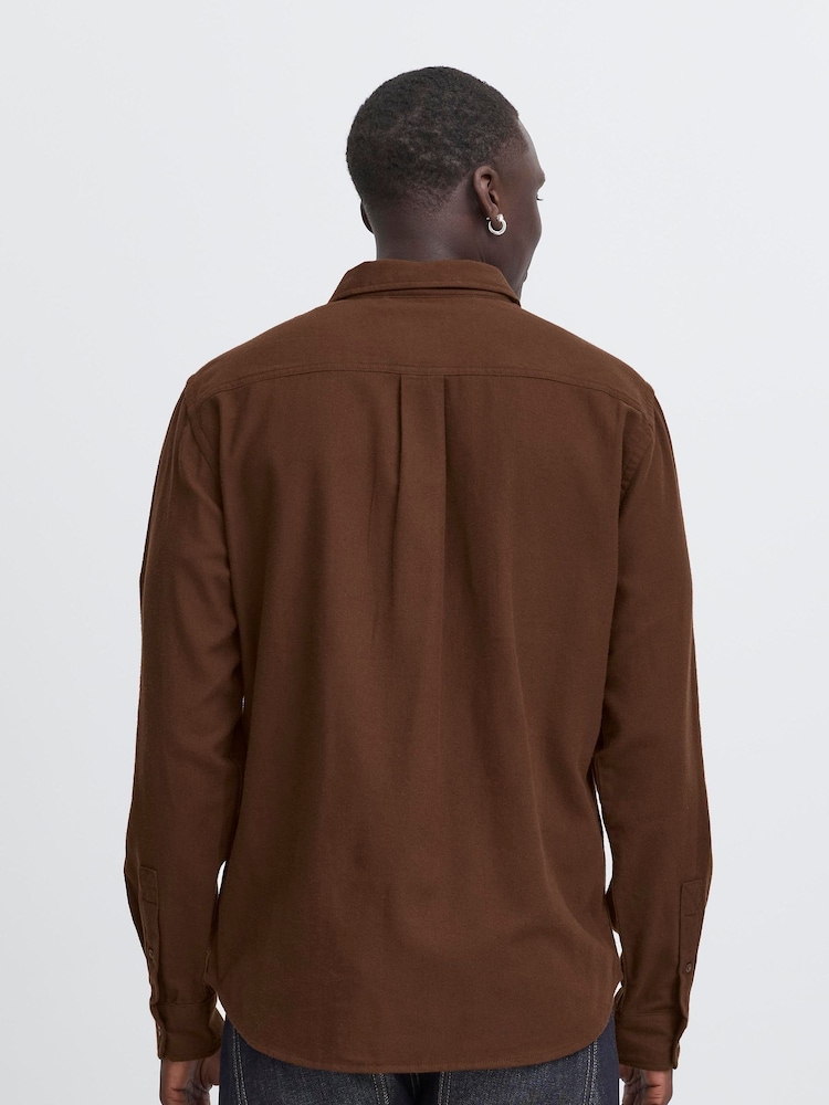 Blend Brown Casual Long Sleeve Shirt - Image 2 of 5