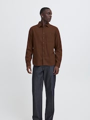 Blend Brown Casual Long Sleeve Shirt - Image 3 of 5