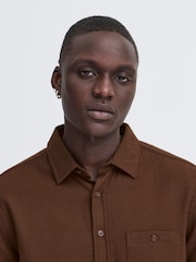 Blend Brown Casual Long Sleeve Shirt - Image 4 of 5