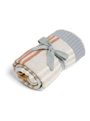 Mamas & Papas Grey Small Knitted Blanket - Image 2 of 4