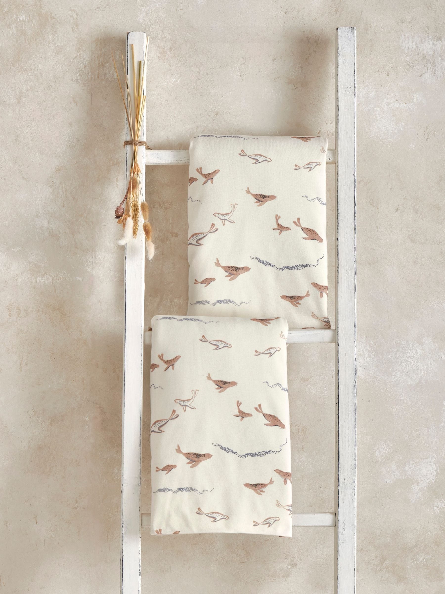 Mamas & Papas Cotbed Fitted Sheets - Sand - 2 Pack - Image 3