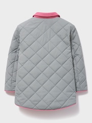 Crew Clothing Green Cord-Collar Diamond-Quilt Jacket - Image 2 of 3