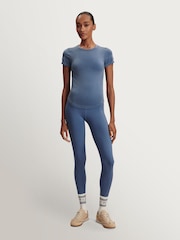 Varley Bijou Blue Active Casper Seamless T-Shirt - Image 5 of 9