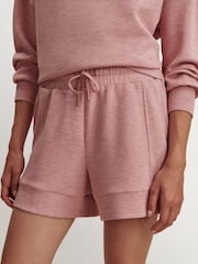 Varley Rose Marl Doublesoft Atrium High Rise 4.5 Shorts - Image 2 of 11