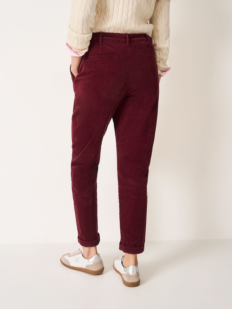 Crew Clothing מכנסי קורדרוי בגזרת גזר - תמונה 2 מתוך 6