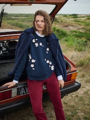 Crew Clothing מכנסי קורדרוי בגזרת גזר - תמונה 5 מתוך 6