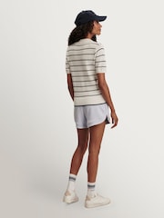 Varley White Club Cotton Blend Wren Knit Polo Shirt - Image 2 of 7