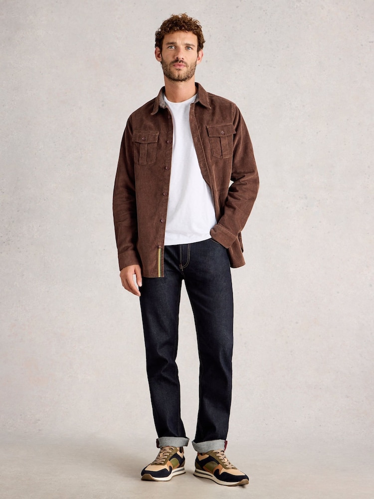White Stuff Brown Griffin Cord Shirt - Image 1 of 6