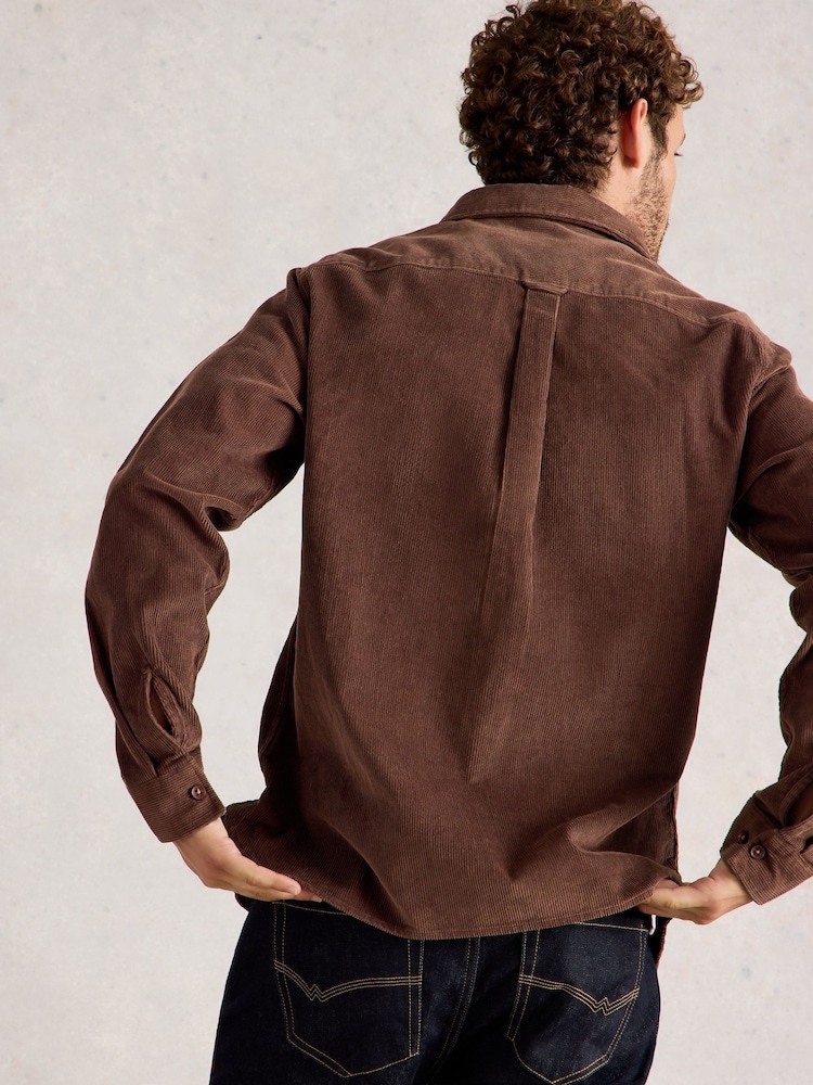 White Stuff Brown Griffin Cord Shirt - Image 2 of 6