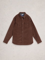 White Stuff Brown Griffin Cord Shirt - Image 5 of 6