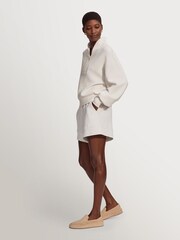 Varley Cream Doublesoft Davidson Sweat Top - Image 11 of 15