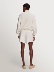 Varley Cream Doublesoft Davidson Sweat Top - Image 6 of 15