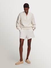 Varley Cream Doublesoft Davidson Sweat Top - Image 7 of 15