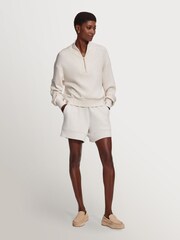 Varley Cream Doublesoft Davidson Sweat Top - Image 8 of 15