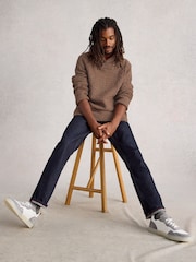 White Stuff Brown Berkley Shawl Neck Jumper - Image 4 of 6
