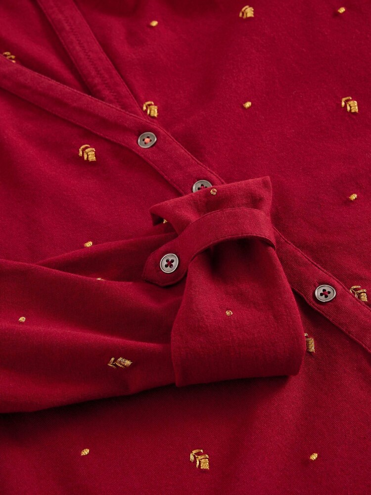White Stuff Red Annie Embroidered Jersey Shirt - Image 6 of 6 White Stuff Red Annie Embroidered Jersey Shirt - Image 6 of 6
