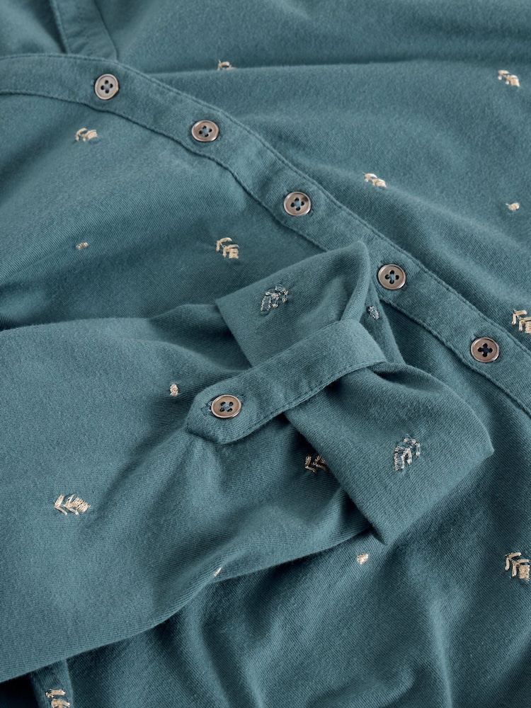 White Stuff Blue Annie Embroidered Jersey Shirt - Image 6 of 6 White Stuff Blue Annie Embroidered Jersey Shirt - Image 6 of 6