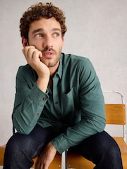 White Stuff Green Bruton Stripe Shirt - Image 3 of 6