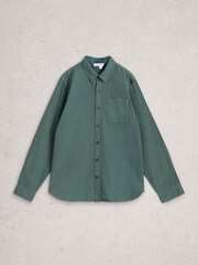 White Stuff Green Bruton Stripe Shirt - Image 5 of 6