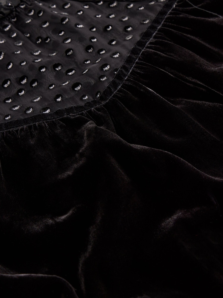White Stuff Black Lea Velvet Dress - Image 6 of 6 White Stuff Black Lea Velvet Dress - Image 6 of 6