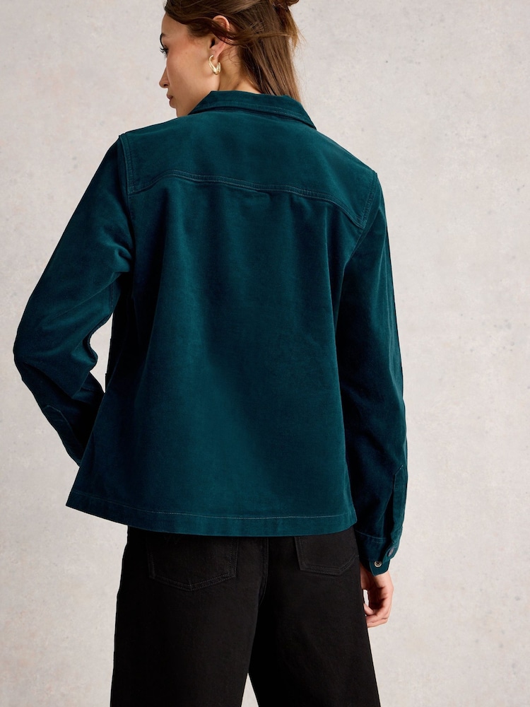 White Stuff Green Carrie Velvet Jacket - Image 2 of 6 White Stuff Green Carrie Velvet Jacket - Image 2 of 6