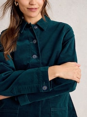 White Stuff Green Carrie Velvet Jacket - Image 4 of 6