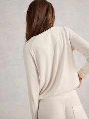 White Stuff White Cosy Jersey Rib Top - Image 3 of 6