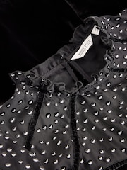 White Stuff Black Lexi Velvet Top - Image 6 of 6