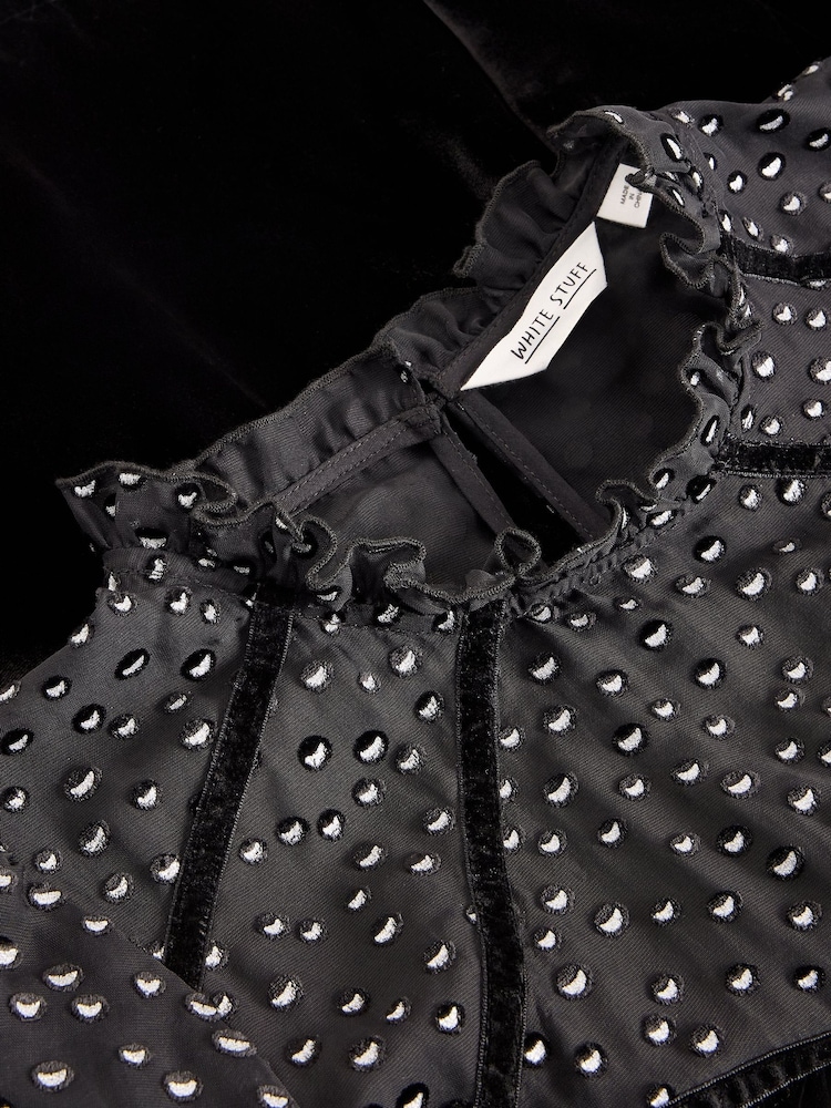 White Stuff Black Lexi Velvet Top - Image 6 of 6 White Stuff Black Lexi Velvet Top - Image 6 of 6