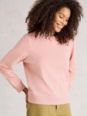 White Stuff Pink Nep Sweatshirt - Image 3 of 6
