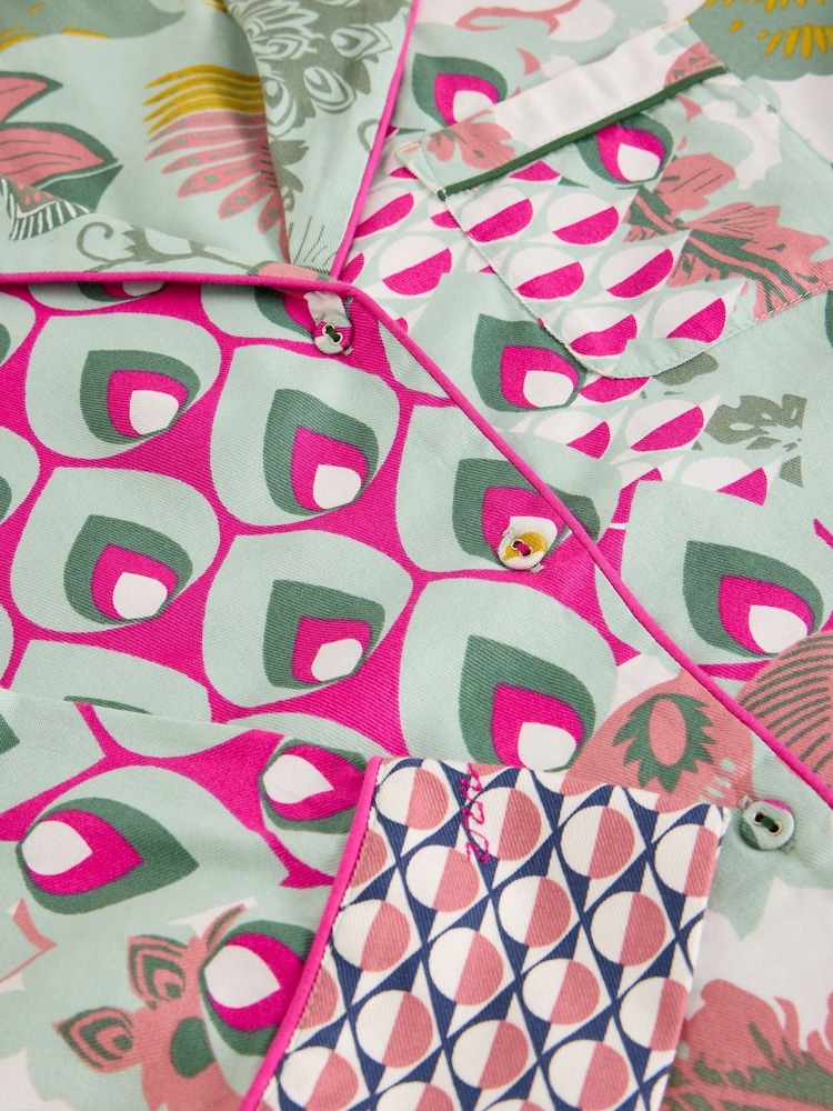 White Stuff Green Nina Pyjama Shirt - Image 7 of 7 White Stuff Green Nina Pyjama Shirt - Image 7 of 7