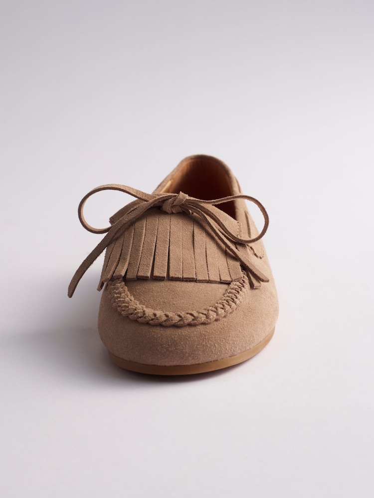 The Set Premium Comfort Suede Loafer Boat Shoes Sand - Image 4 of 4